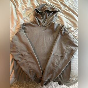 Gymshark Heritage Washed Hoodie - Onyx Gray XS